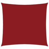 Vidaxl zonnescherm vierkant 3,6x3,6 m oxford stof rood