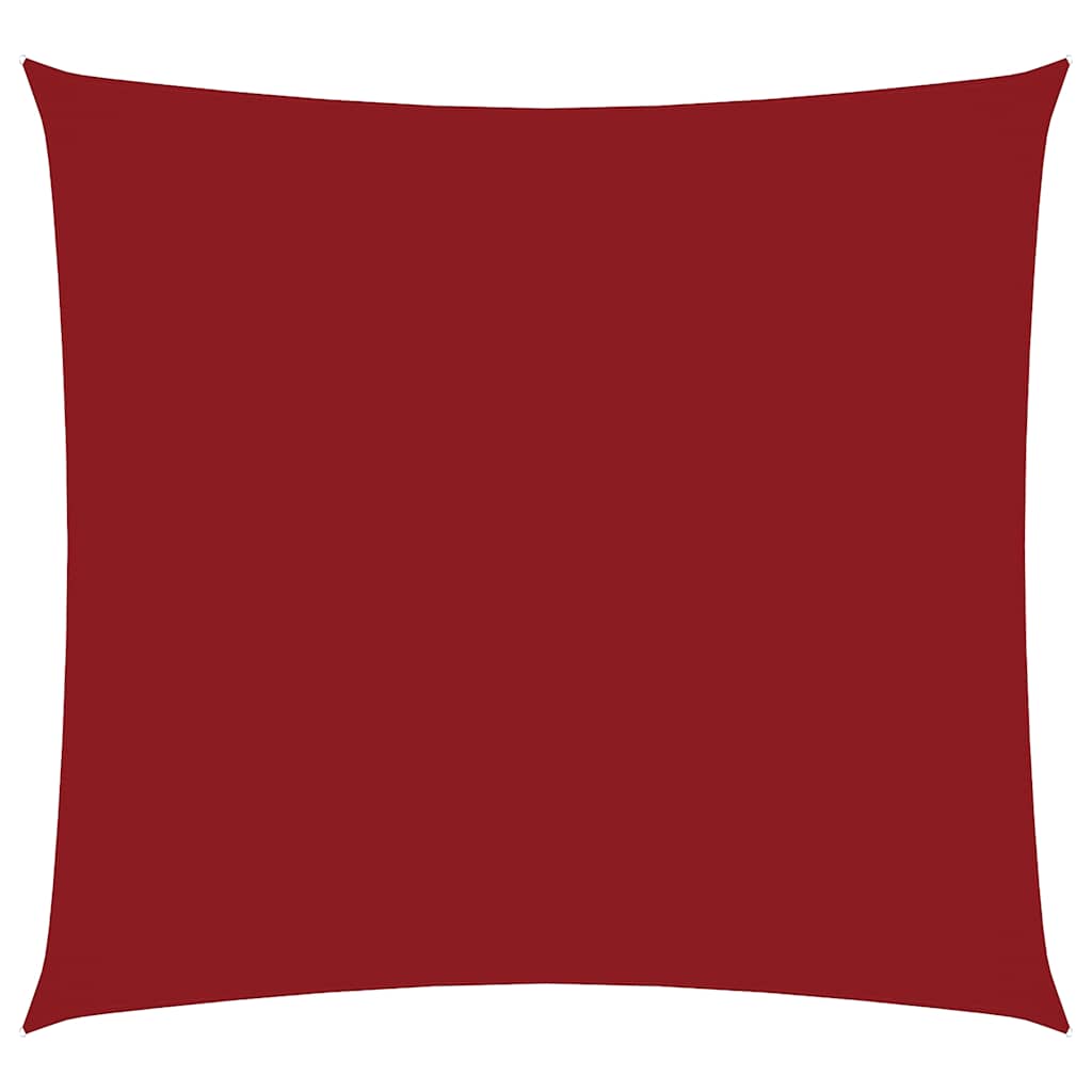 Vidaxl zonnescherm vierkant 4x4 m oxford stof rood