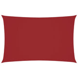 Vidaxl zonnescherm rechthoekig 2,5x5 m oxford stof rood