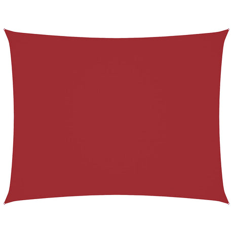 Vidaxl zonnescherm rechthoekig 3x4 m oxford stof rood