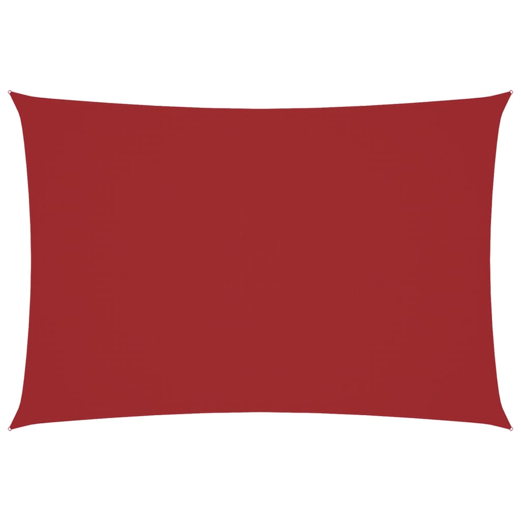 Vidaxl zonnescherm rechthoekig 3x5 m oxford stof rood