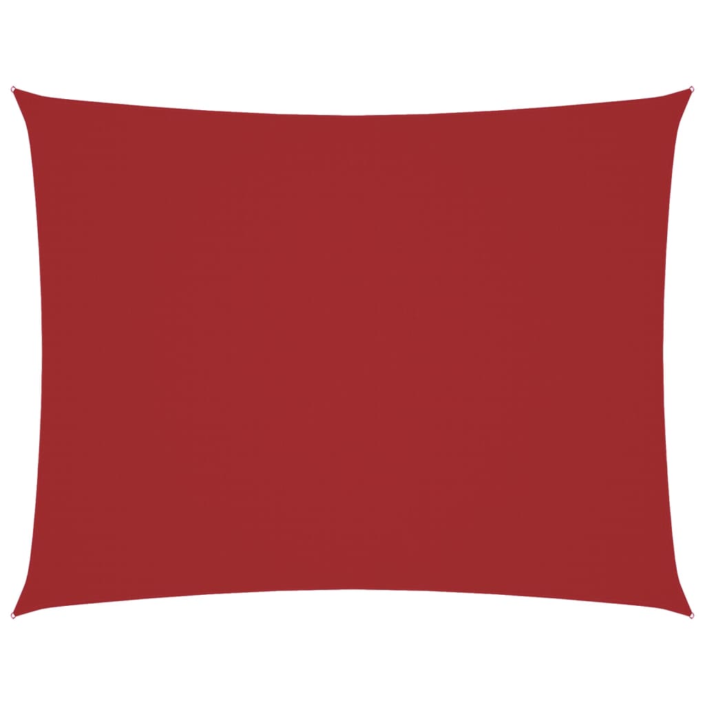 Vidaxl zonnescherm rechthoekig 3,5x5 m oxford stof rood