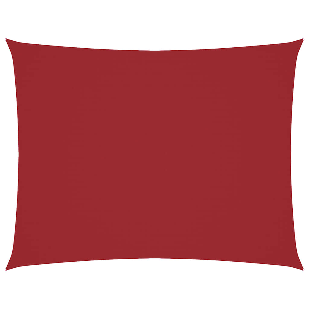 Vidaxl zonnescherm rechthoekig 5x6 m oxford stof rood