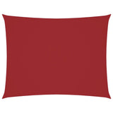 Vidaxl zonnescherm rechthoekig 5x7 m oxford stof rood