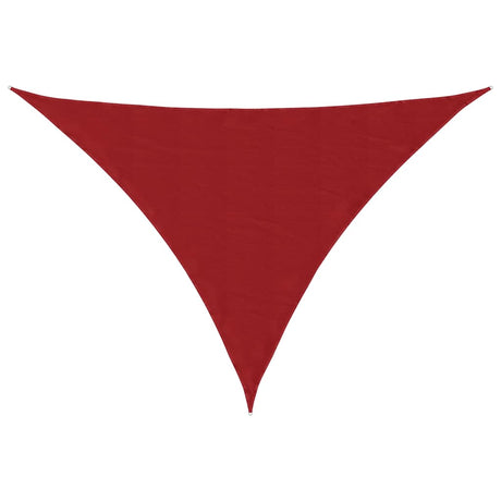 Vidaxl zonnescherm driehoekig 5x7x7 m oxford stof rood