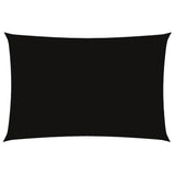 Vidaxl Sunshade Rectangular 2x4 M Oxford Fabric Black