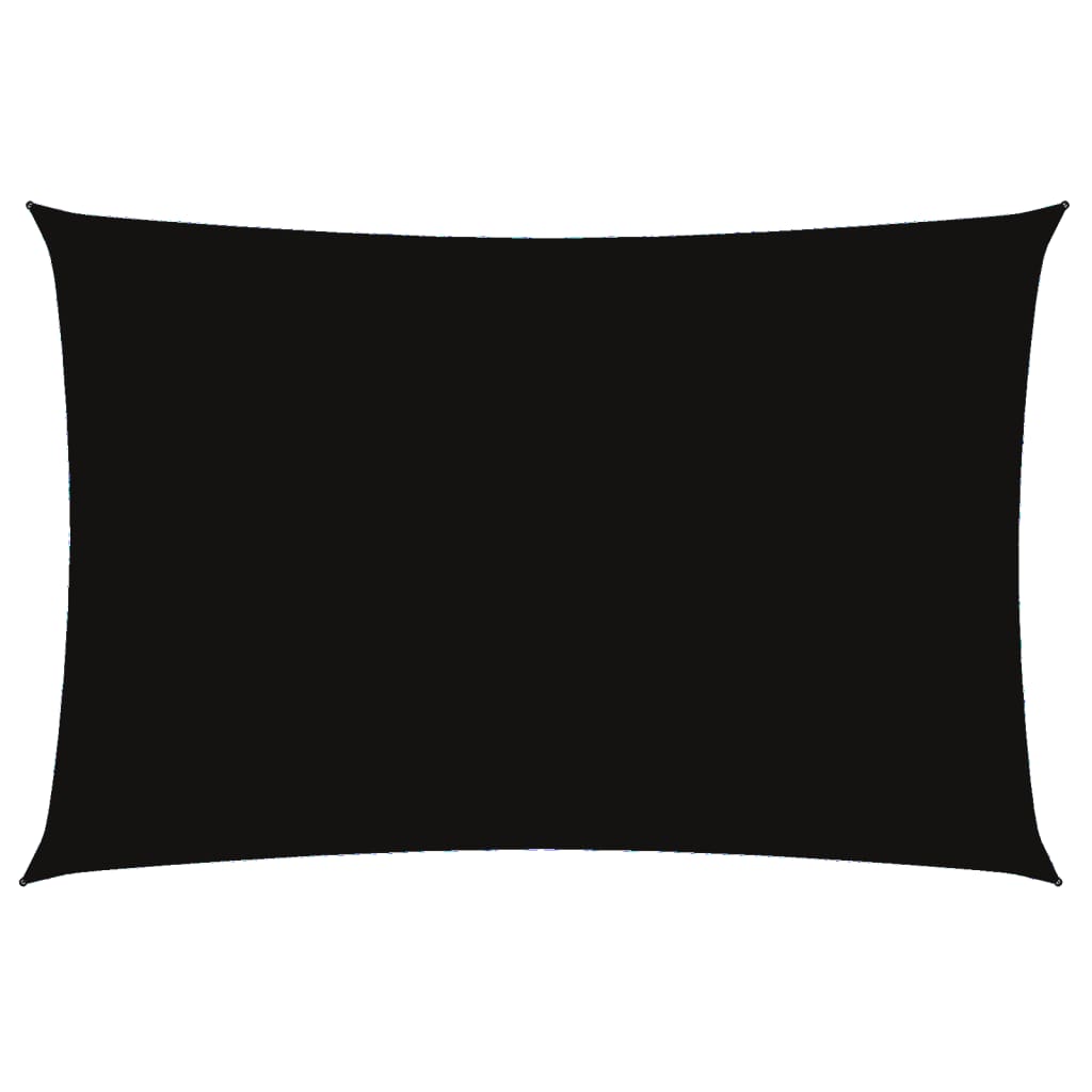 Vidaxl Sonnenschutz Rechteck 2x4 M Oxford Stoff schwarz