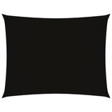 Vidaxl Sonnenschatten rechteckig 2,5 x 4 M Oxford Stoff schwarz