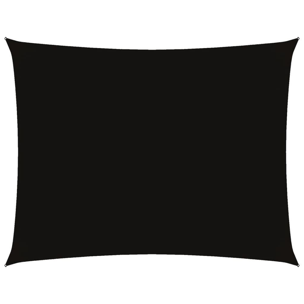 Vidaxl Sunshade Rectangular 4x5 M Oxford Fabric Black