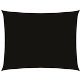 Vidaxl Sonnenschirm Rechteckig 4x6 M Oxford Stoff schwarz