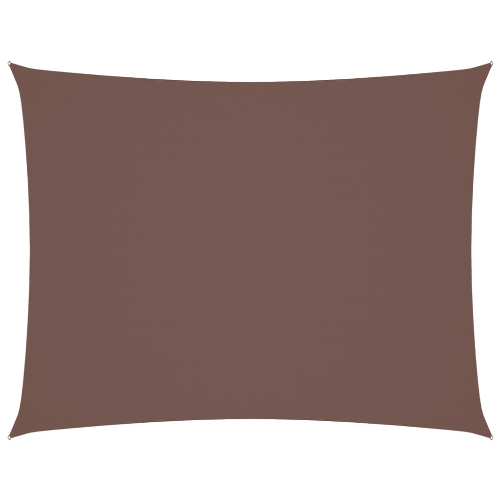 Vidaxl Sunshade Rectangular 3x4 M Oxford Fabric Brown