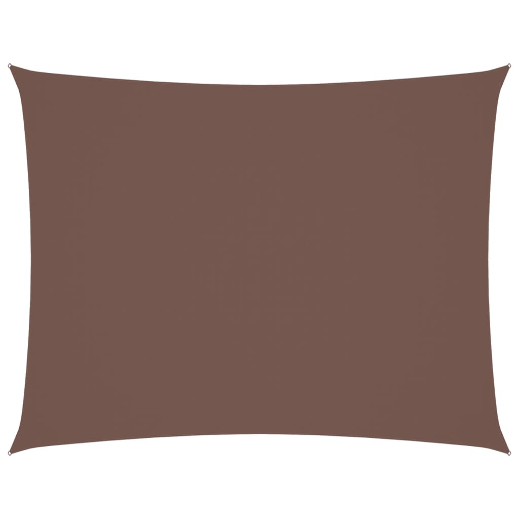 Vidaxl Sunshade Rectangular 4x6 M Oxford Fabric Brown