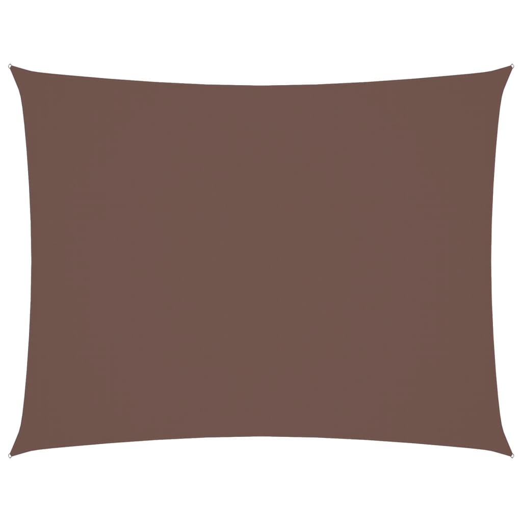 Vidaxl Sunshade Rectangular 5x7 M Oxford Fabric Brown