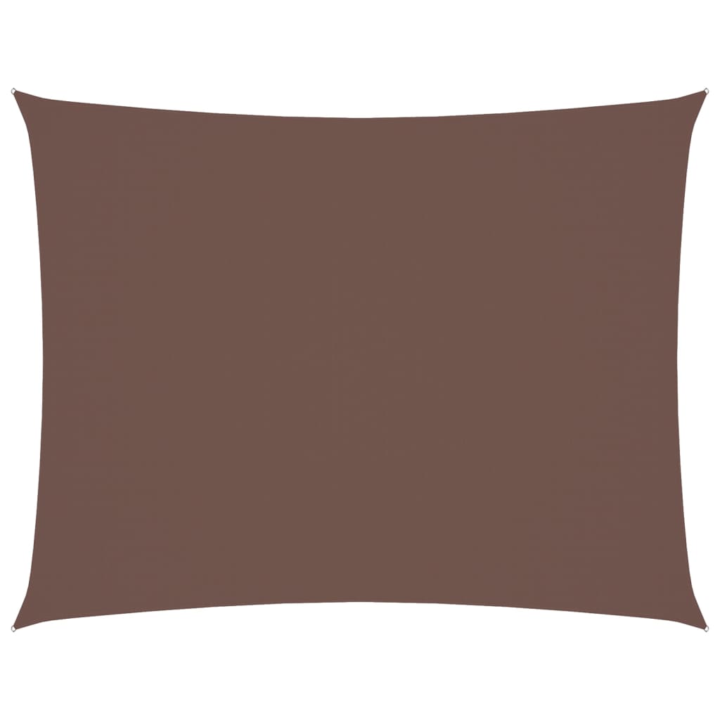 Vidaxl Sunshade Rectangular 6x7 m Oxford Fabric Brown