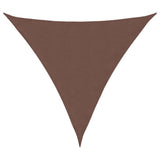 Vidaxl Sunshade Triangular 4,5x4,5x4,5 m Oxford Fabric Brown