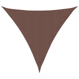 Vidaxl Sunshade Triangular 5x5x5 M Oxford Fabric Brown