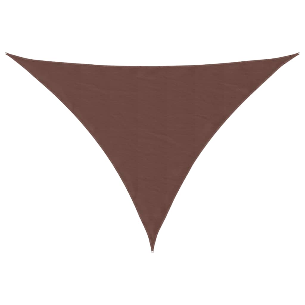 Vidaxl Sunshade Triangular 5x6x6 M Oxford Fabric Brown