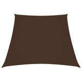 Vidaxl Zonnezeil Trapezium 2 4x3 M Oxford Fabric Brown