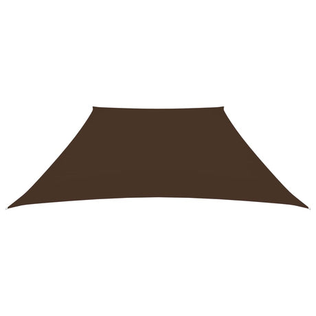 Vidaxl Zonnezeil Trapezium 2 4x3 M Oxford Fabric Brown