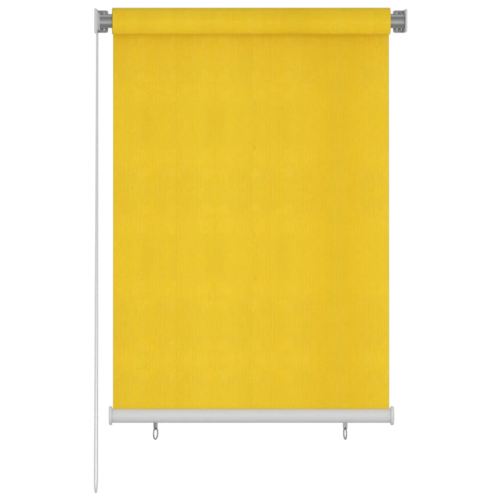 Vidaxl Roller Blind pro venku 100x140 cm HDPE žlutá