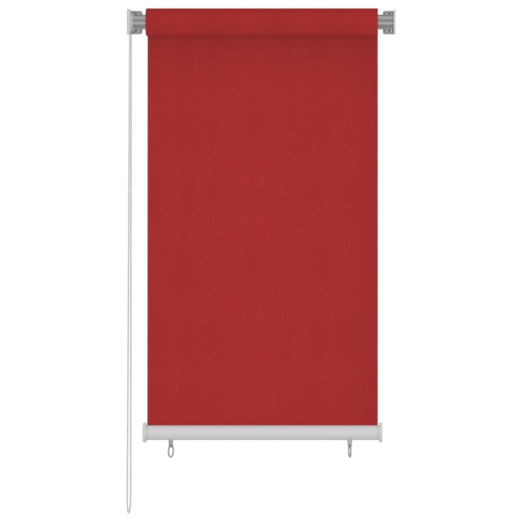 VidaXL Rolgordijn voor buiten 80x140 cm HDPE rood