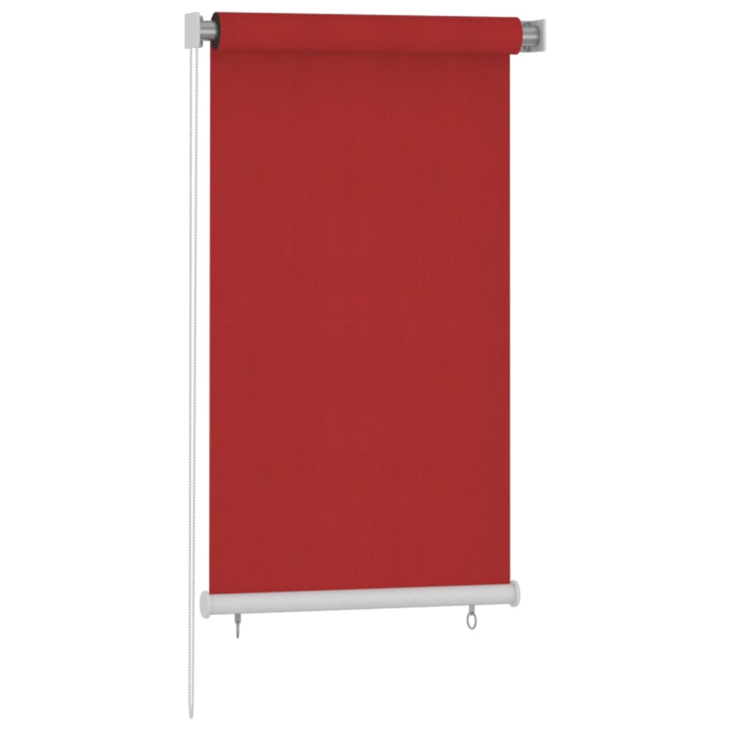 Vidaxl rulleblind for utenfor 80x140 cm HDPE Rød