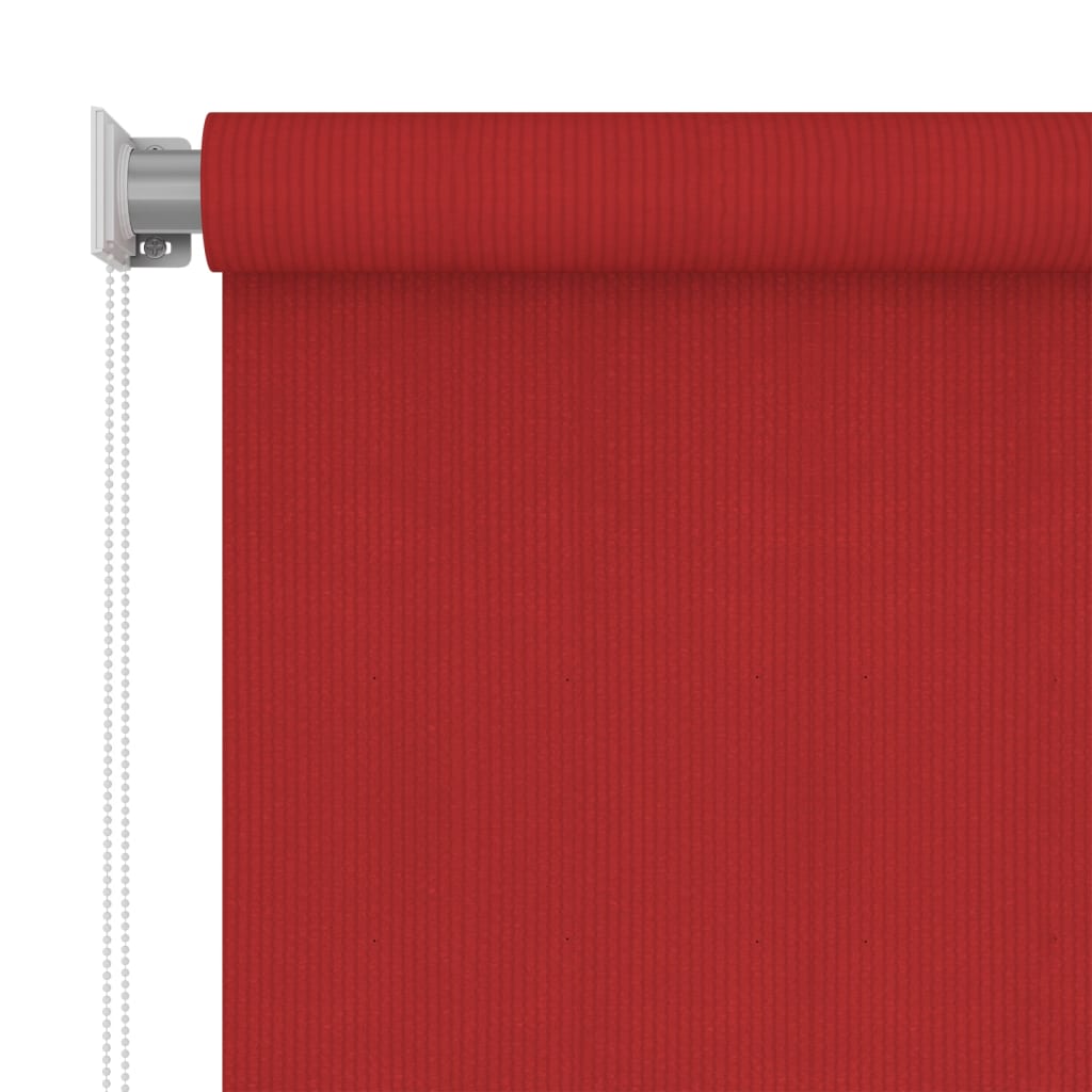 Vidaxl Roller Blind für äußere 80x140 cm HDPE -Rot