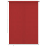 Vidaxl Roller Blind für äußere 160x230 cm HDPE -Rot