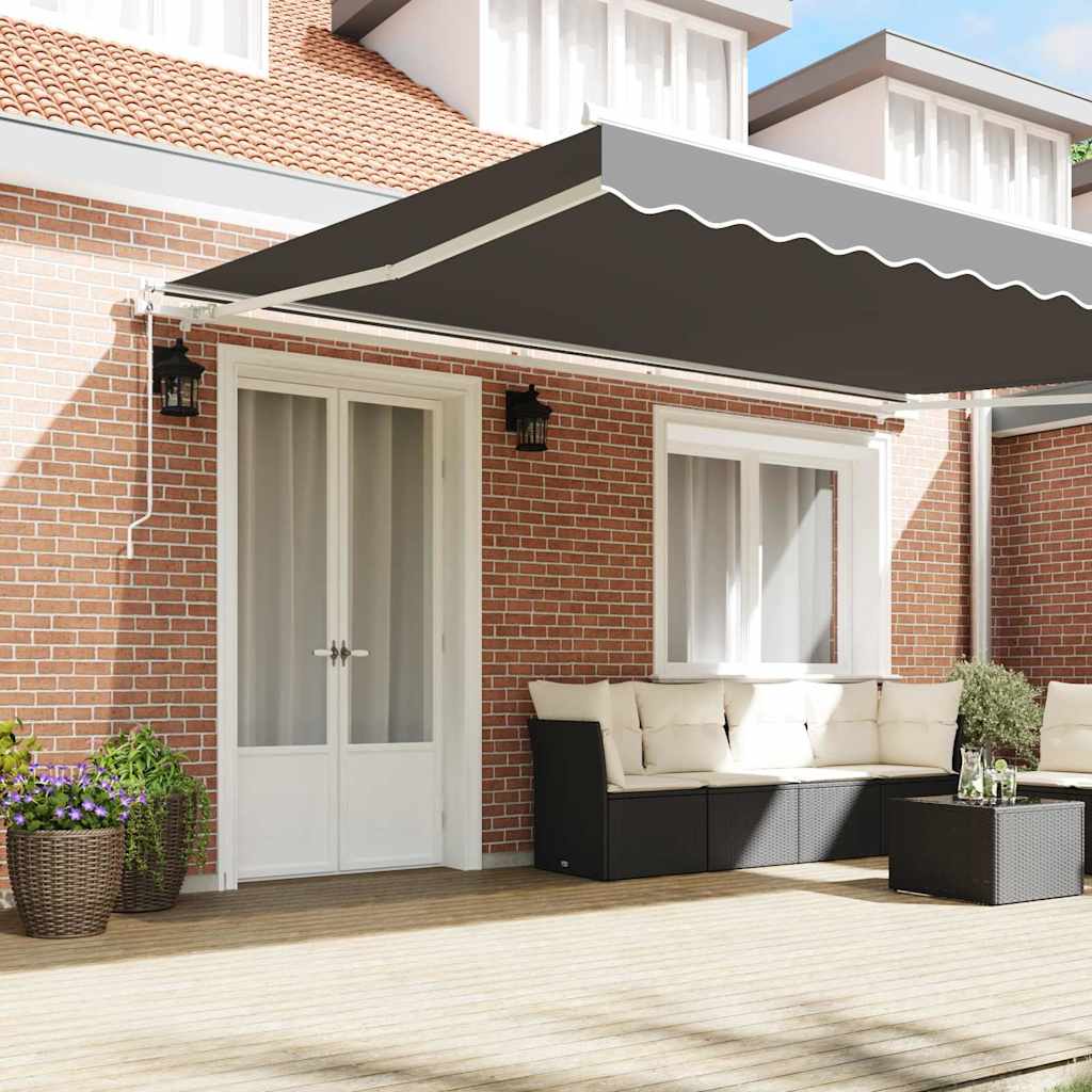 Vidaxl zijde frame wit 450 × 300 cm aluminium