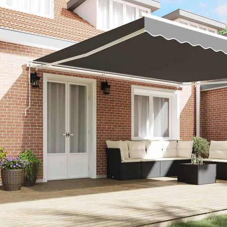 Vidaxl zijde frame wit 400 × 350 cm aluminium