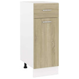 Vidaxl onderkast met lade lyon 30x46x81,5 cm bewerkt hout sonoma eiken
