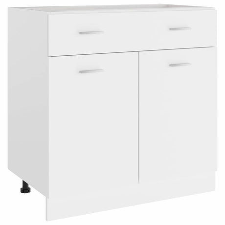 Vidaxl onderkast met lade lyon 80x46x81,5 cm bewerkt hout wit