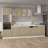 Vidaxl bovenkast lyon 39,5x31x60 cm bewerkt hout sonoma eikenkleurig