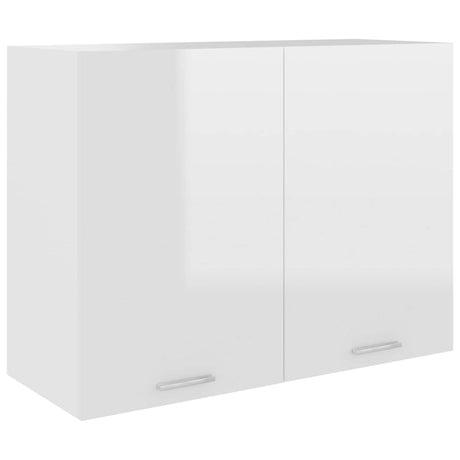 Vidaxl bovenkast lyon 80x31x60 cm bewerkt hout hoogglans wit