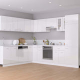 Vidaxl bovenkast lyon 80x31x60 cm bewerkt hout hoogglans wit
