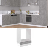 Vidaxl ovenkast lyon 60x46x81,5 cm bewerkt hout betongrijs