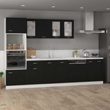 Vidaxl bovenkast lyon 40x31x60 cm bewerkt hout zwart