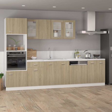 Vidaxl bovenkast lyon 40x31x60 cm bewerkt hout sonoma eikenkleurig