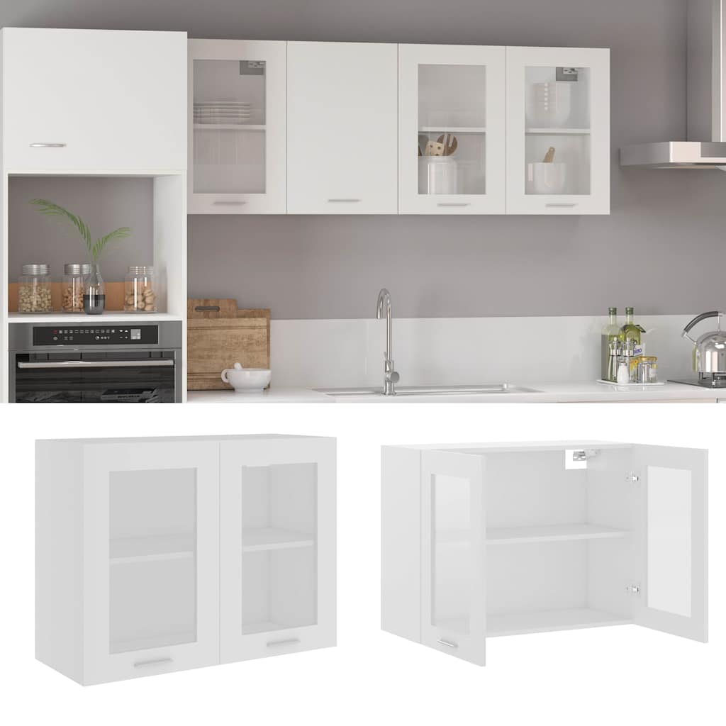 Vidaxl bovenkast lyon 80x31x60 cm bewerkt hout wit