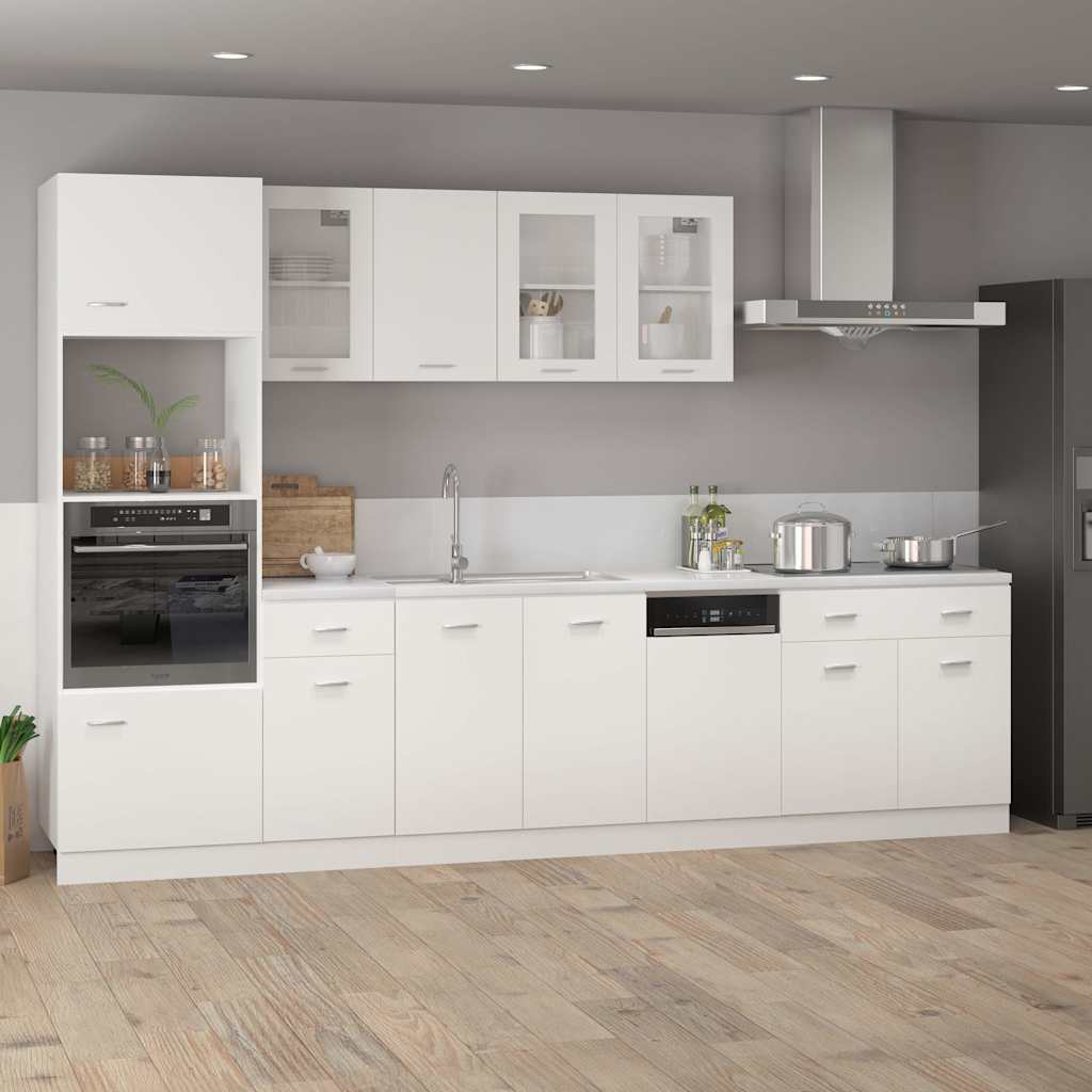 Vidaxl vaatwasserpaneel lyon 45x3x67 cm bewerkt hout wit