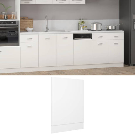 Vidaxl vaatwasserpaneel lyon 45x3x67 cm bewerkt hout wit