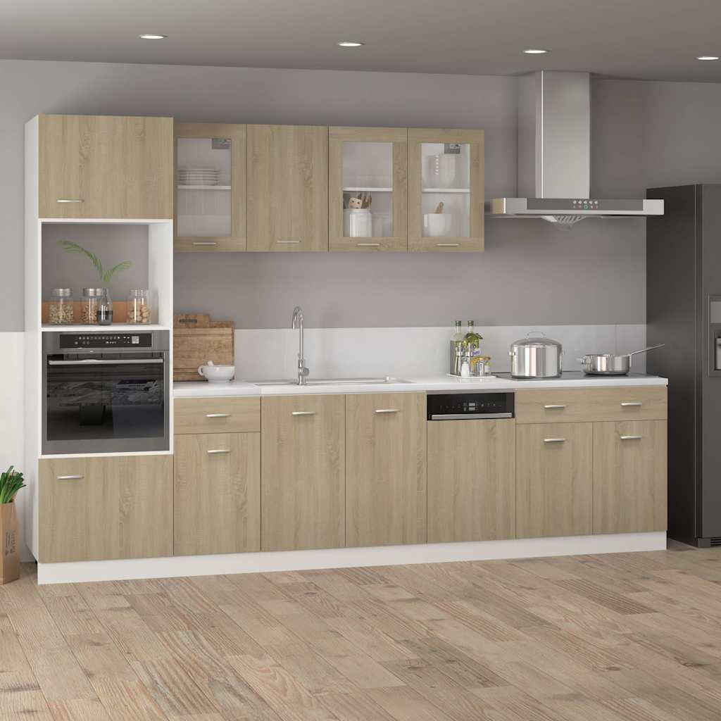 Vidaxl vaatwasserpaneel 45x3x67 cm bewerkt hout sonoma eikenkleurig