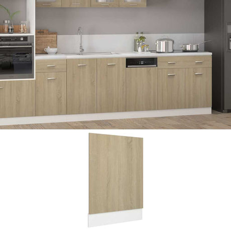 Vidaxl vaatwasserpaneel 45x3x67 cm bewerkt hout sonoma eikenkleurig