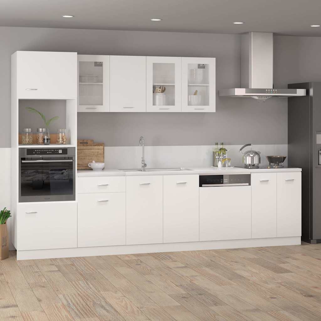 Vidaxl vaatwasserpaneel lyon 59,5x3x67 cm bewerkt hout wit