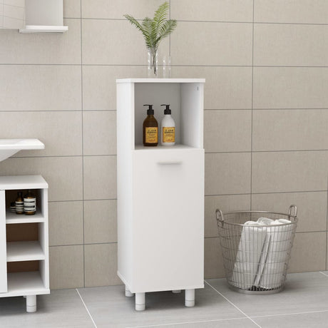 Vidaxl badkamerkast 30x30x95 cm bewerkt hout wit