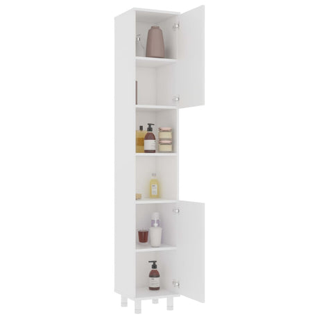 Vidaxl badkamerkast 30x30x179 cm spaanplaat wit