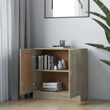 Vidaxl boekenkast 82,5x30,5x80 cm bewerkt hout sonoma eikenkleurig