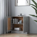 Vidaxl boekenkast 82,5x30,5x80 cm bewerkt hout betongrijs