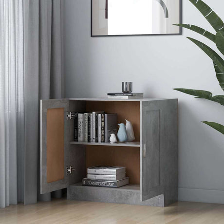 Vidaxl boekenkast 82,5x30,5x80 cm bewerkt hout betongrijs
