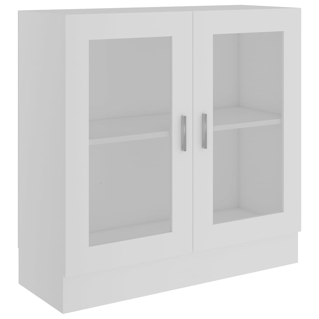 Vidaxl vitrinekast 82,5x30,5x80 cm bewerkt hout wit